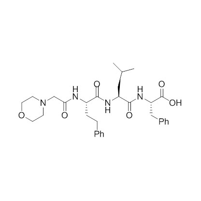 (S)-2-((S)-4-methyl-2-((S)-2-(2-morpholinoacetamido)-4-phenylbutanamido)pentanamido)-3-phenylpropanoic acid